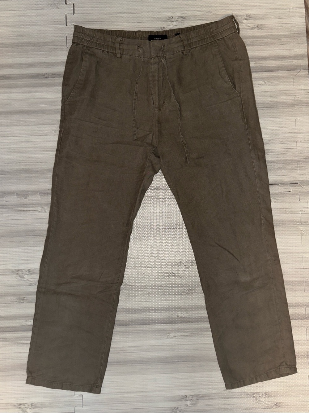 Vince 100% Hemp Olive Green Pants